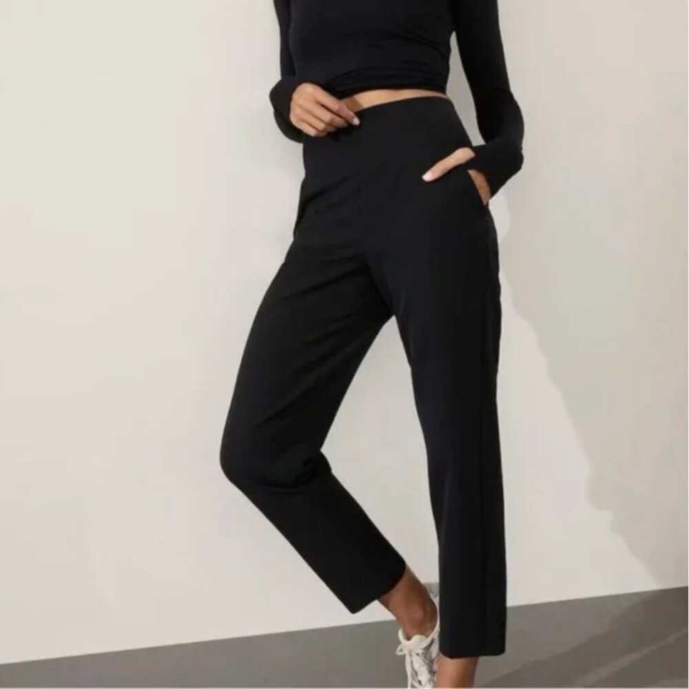 Athleta Endless Pant Black High Rise Activewear Athleisure 8